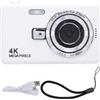 Gistuch Fotocamera digitale da 50 MP, 4K ad alta definizione, zoom 16x, schermo IPS da 2,4 pollici, stabilizzatore d'immagine, compatta per selfie, senza scheda di memoria inclusa