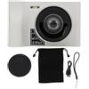 Gistuch Fotocamera digitale 2,5K, 24 MP, zoom 16x, batteria da 1800 mAh, lettori MP3 e giochi, schermo da 2,88 pollici, Wi-Fi, senza specchio, ideale per i viaggi, colore bianco