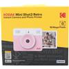 KODAK MINI SHOT 3 RETRO, fotocamera istantanea, rosa