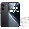 XIAOMI Smartphone POCO X8 Pro, 8GB di RAM, 256GB di memoria interna, colore nero, con caricabatterie rapido da 67W
