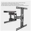 StarTech Supporto a parete per TV - Supporto TV orientabile - Bracci articolati - Per televisori da 114-191 cm - Capacità di carico fino a 45 kg - Materiale: plastica ABS