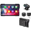 OEM CarPlay, radio per moto, navigazione GPS, connessione Bluetooth, display CarPlay da 7", senza ulteriori dettagli