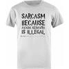 Udaytee Sarcasmo perché Avada Kedavra È Illegale T-Shirt Basic da Uomo in Cotone Grigio