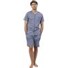 ADMAS Classico Pigiama a maniche corte Sterling da uomo, blu, XXXL