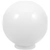 COOPHYA Paralume Sferico in Acrilico Bianco 20 CM, Globo per Lampada da Esterno, per Giardino, Cortile e Lampioni