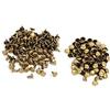 Joyzan Rivetti a Doppio Cappuccio 8x8mm, Ferro Rapidi Pezzi Decorativi Cappucci Testa Tonda Pelle Borchie Tubolari Metallo per Riparazioni Cinture Borse Accessori Fai Te Viti con Fungo Rivetto Bottone
