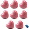 SeeRaphee Figura sveglia del cuore Rosa Armadio in ceramica maniglie cassetto tira manopole armadio manopole per cucina manopole camerette Armadi giocattolo ripostiglio box libreria 8PCS
