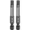 QUARKZMAN 2Pz Punte Cacciavite Piatte Testa Esagonale H5 (5mm) Punta Magnetiche Gambo Esagonale 1/4 Lunga 50mm (2) Lucidatura a Specchio Inserti per Avvitatore Metrico per Chiave
