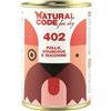 Natural Code for Dog 402 - Pollo, Couscous e Zucchine - 400 gr