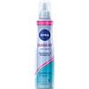 NIVEA Diamond Volume - Schiuma nutriente per capelli con protezione dal calore, pantenolo e vitamina B3, per volume lucido con tenuta 24 ore (livello 5), mousse styling (150 ml)