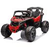 ATAA Macchina UTV Can-Am Maverick 24V rossa per bambini - 4x4, motori da 200W, MP4, Bluetooth e telecomando parentale