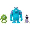 Mattel Disney Pixar Monsters, Inc Storyteller 3 Action Figure Pack, Sulley Mike & Boo Personaggi in Get Boo Home Pack, Giocattoli autentici in scala da 7,6 cm
