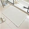 Syglawnd Tappetino da bagno antiscivolo, tappetino da bagno 18x30 pollici Waffle Tappeto super assorbente antiscivolo Lavabile in lavatrice Tappeto da pavimento ultra morbido, Beige