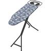 Colombo | Jupiter Asse da Stiro 120x40cm Porta Caldaia 10kg e Porta-Grucce | Tavola da Stiro Pieghevole Stabile Altezza Regolabile Max 95cm | Copriasse in Cotone Biologico | Made in Italy
