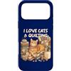 Cute Sewing Cat Funny Quilting Craft Lov Custodia per iPhone 17 Pro Max Design vintage per amanti del cucito, trapuntatura, per amanti del fai da te