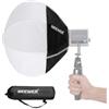 NEEWER Lanterna Softbox per HS60B HS60C HS60C Pro LED Video Luce, 12 Sgancio Rapido 360° Omnidirezionale Mini Diffusore (Non Bowens Mount) per Studio Fotografia Video Registrazione Streaming, NS7L