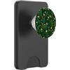 Firefly Pattern Lucciola Foresta Modello Felce Botanico Notte Natura Glow PopSockets PopWallet per MagSafe