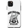 New Zealand Rugby Maori Inspired Kiwi Ha Custodia per iPhone 11 Pro Max Nuova Zelanda Rugby argento invecchiato felce e kiwi grafica