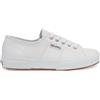 SUPERGA 2750 Tumbled Leather, Sneaker Unisex - Adulto, Bianco White 900, 35.5 EU