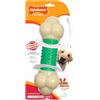 Nylabone Osso masticabile Doppia Azione Extreme Double Action Chew Bone | Giocattolo masticabile per l'igiene Dentale dei Cani | Gusto Bacon | Extra Large | per Cani di Oltre 23 kg