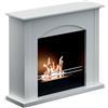 Ruby Caminetto a bioetanolo da pavimento 2.5KW in acciaio bianco RUBY mod. Firenze