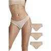 Lovable Mutande da Donna Slip Midi in Tessuto Ultrasoft | Pacco da 3 Mutandine in Morbido Modal | Traspiranti, Comfort Quotidiano | Intimo Donna x3, Nudo Chiaro, M