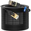 cat gruciso Cavo Ethernet Cat 8 50m,Cavo Rete Cat 8 50Metri,Ethernet Cable 40Gbps 2000MHz con connettore RJ45 Cavo lan Cat 8,Cavo di rete schermato per switch di rete, più veloce di Cat5/Cat5e/Cat6