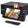 PORTTA Convertitore da VHS a digitale VD20P con schermo HD da 5", registratore video, conversione in MP4, compatibile con VHS, Hi8, Mini DV, console di gioco (richiede lettore VHS/DVD/videocamera)