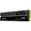 Lexar LNM620X256G-RNNNG SSD interno, 256 GB, M.2, 2280, PCIe Gen3 x 4, NVMe, lettura massima 3.500MB/s scrittura: 1.300MB/s