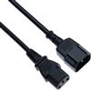 Keple Cavo di prolunga elettrica IEC C13 a C14 (0,5 m) - Cavo PC maschio-femmina compatibile con computer, monitor, stampante, PDU, UPS, server, dispositivi audio/video (nero)