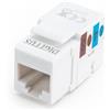 Digitus Modulo DIGITUS Keystone - Cat-5e - non schermato - RJ45 - Classe D - 100 MHz - 1GBase-T - Senza utensili di montaggio - Nero, Modulo Keystone - Nero, Cat 5E - Non Schermato