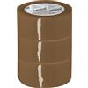 Nespoli - Set 3 Pezzi Nastro Adesivo Pacchi Marrone Havana 50mm x 66m, Nastro Pacchi Imballaggio Scatole e Imballi Leggeri, Compatibile con Dispenser Manuali e Macchine, Sigillatura Sicura, Resistente