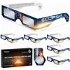 Keyaluo 6/12 Occhiali eclissi solare,Certificati EN ISO 12312-2:2015 (E) e CE approvati