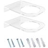 SODIAL 1X(Confezione da 2 Supporti per Basket, Supporto da Parete, Espositore per 4384