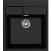Elleci Lavello Elleci Black 1 vasca Spazio 600 Extra LKS60086XLP da 60x66,5cm in Keratek
