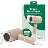 Nyra Beauty Tech Nyra - Asciugacapelli pieghevole da viaggio, 1500 W, con motore DC, 2 velocità e 2 temperature, tensione 220-240 V, cavo 1,8 m, classe elettrica II