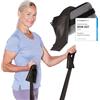 ARTZT - quality sports and health equipm TheraBand 2,50 m con ancoraggio per porta + custodia nera | resistenza 3,3 kg | fascia da ginnastica | fascia elastica | per allenamento a casa e forza | esercizi per la schiena, terapia