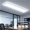 Oraymin Plafoniera moderna a LED 40W 4400LM 120×30cm, lampada a pannello dimmerabile con telecomando per camera da letto, soggiorno, ufficio