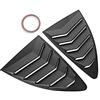 KIMISS feritoie dei finestrini laterali, pannello spoiler per feritoie dei finestrini posteriori in ABS 2 pezzi adatto per 86 GT86 2013-2019 (nero)