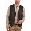 Fatto a mano 100% originale pelle di agnello marrone uomo gilet western cappotto giacca co...
