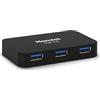 Hamlet XHUB430BKPW Hub di interfaccia USB 3.2 Gen 1 (3.1 Gen 1) Micro-B 5000 Mbit/s