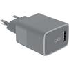 Force Case Force Power, caricatore di rete a ricarica rapida 3A + cavo USB-A / USB-C rinforzato, grigio