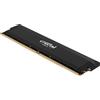 Crucial Pro OC Memoria RAM DDR5 16GB 6400MHz CL38 Modulo Singolo Nero con Dissipatore