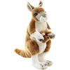 Uni Toys Canguro di peluche con bambino 23 cm Eco-friendly