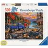 Ravensburger Spielverlag Puzzle a incastro di grandi dimensioni, "Sunset Lake", 300 pezzi