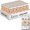 Whole Earth Bibita Frizzante Gassata al gusto Zenzero, Ingredienti Naturali e Biologici, Dolcificata solo Succhi di Frutta presenti nella Ricetta senza Zuccheri Aggiunti, 100% Riciclabile, 24x33cl