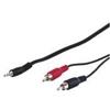 Goobay CAVO STEREO PER COLLEGAMENTO CASSE/PC - 1 CONNETTORE 3.5 MM./ 2 CONNETTORI CINCH