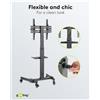 Goobay Supporto per presentazioni TV Basic (taglia L) nero - per TV o monitor tra 37 e