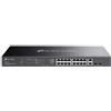 Tp Link Switch di rete 20 porte OMADA Easy Managed PoE+ Black ES220GMP Gigabit (1000Bas