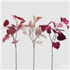 Enzo De Gasperi Ramo Ficus in Velluto Rosa Antico - Decorazione H80 cm